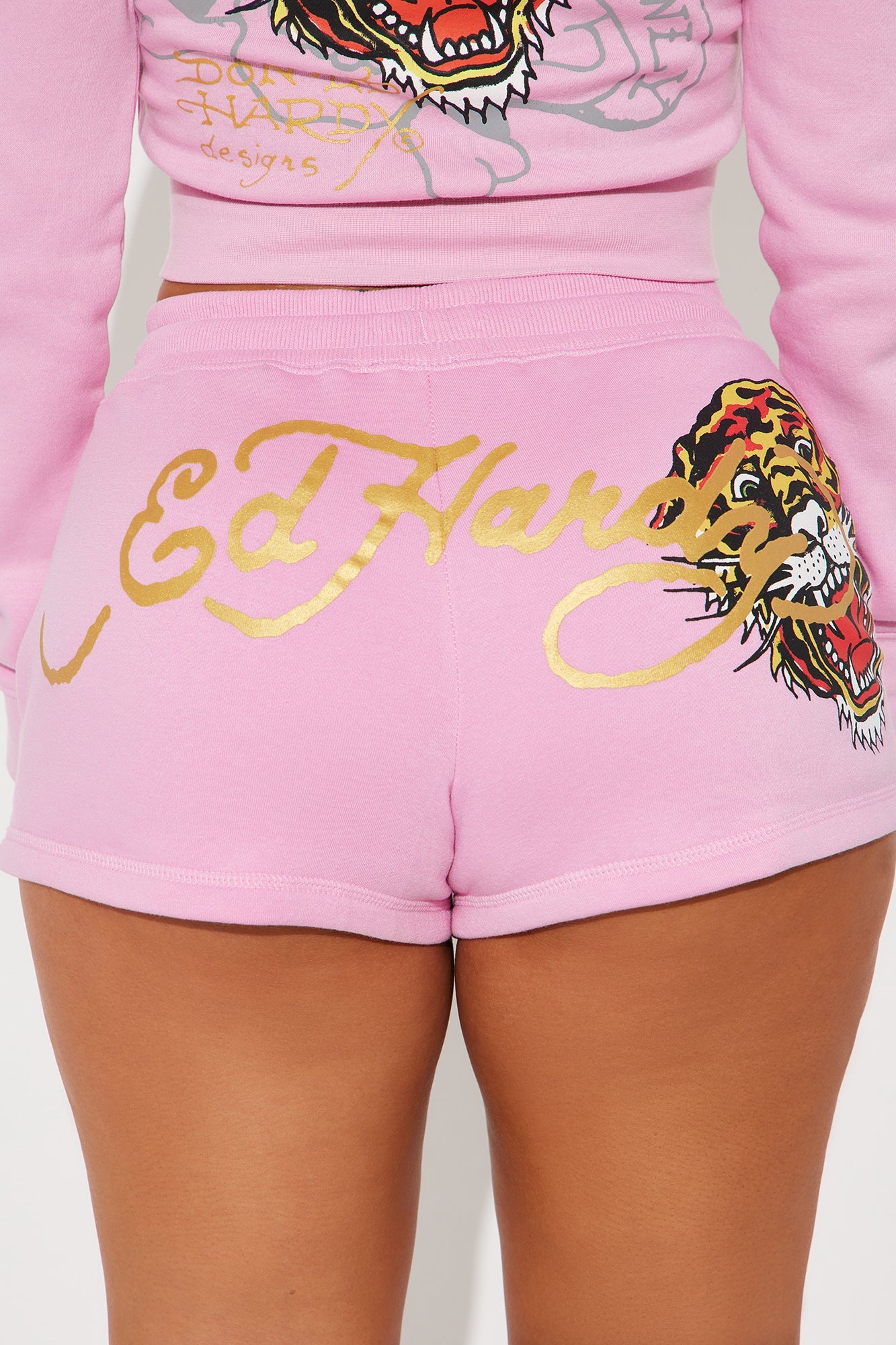 Ed Hardy Tiger Roar Short - Pink