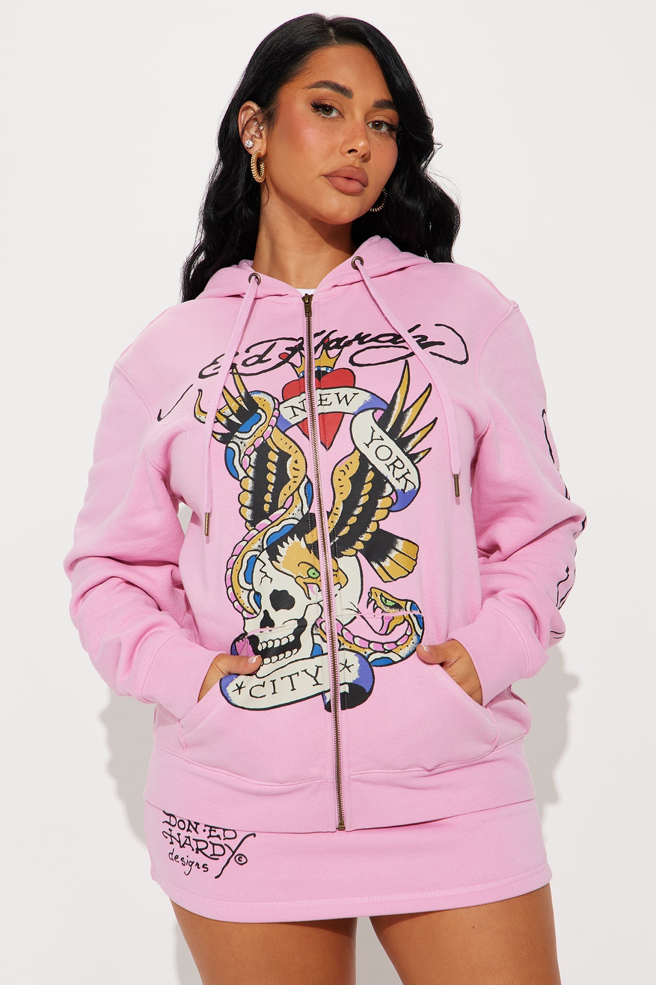 Ed Hardy NYC Skirt Set - Pink