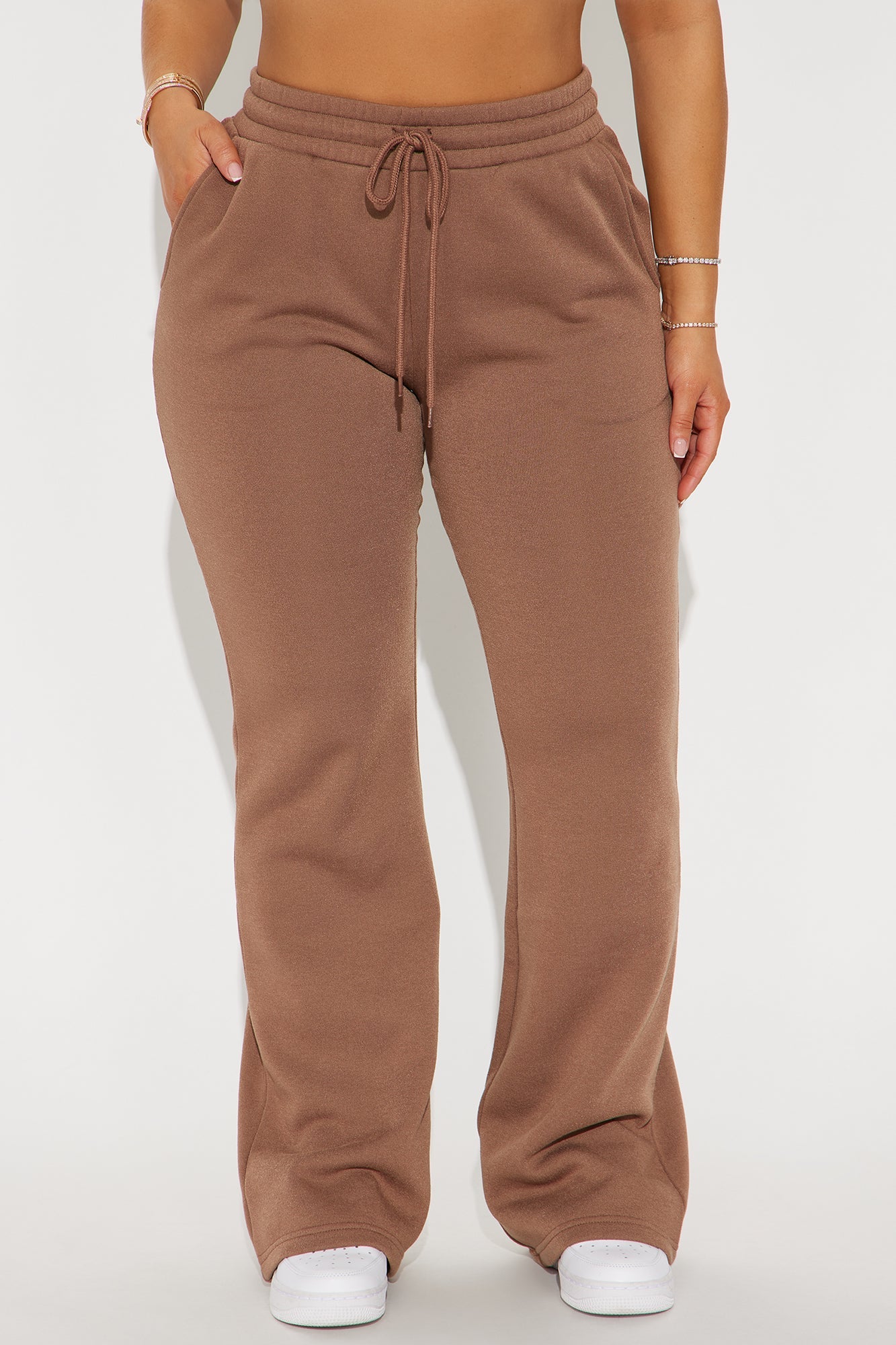Candice Lounge Flare Pant - Brown