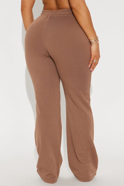 Candice Lounge Flare Pant - Brown