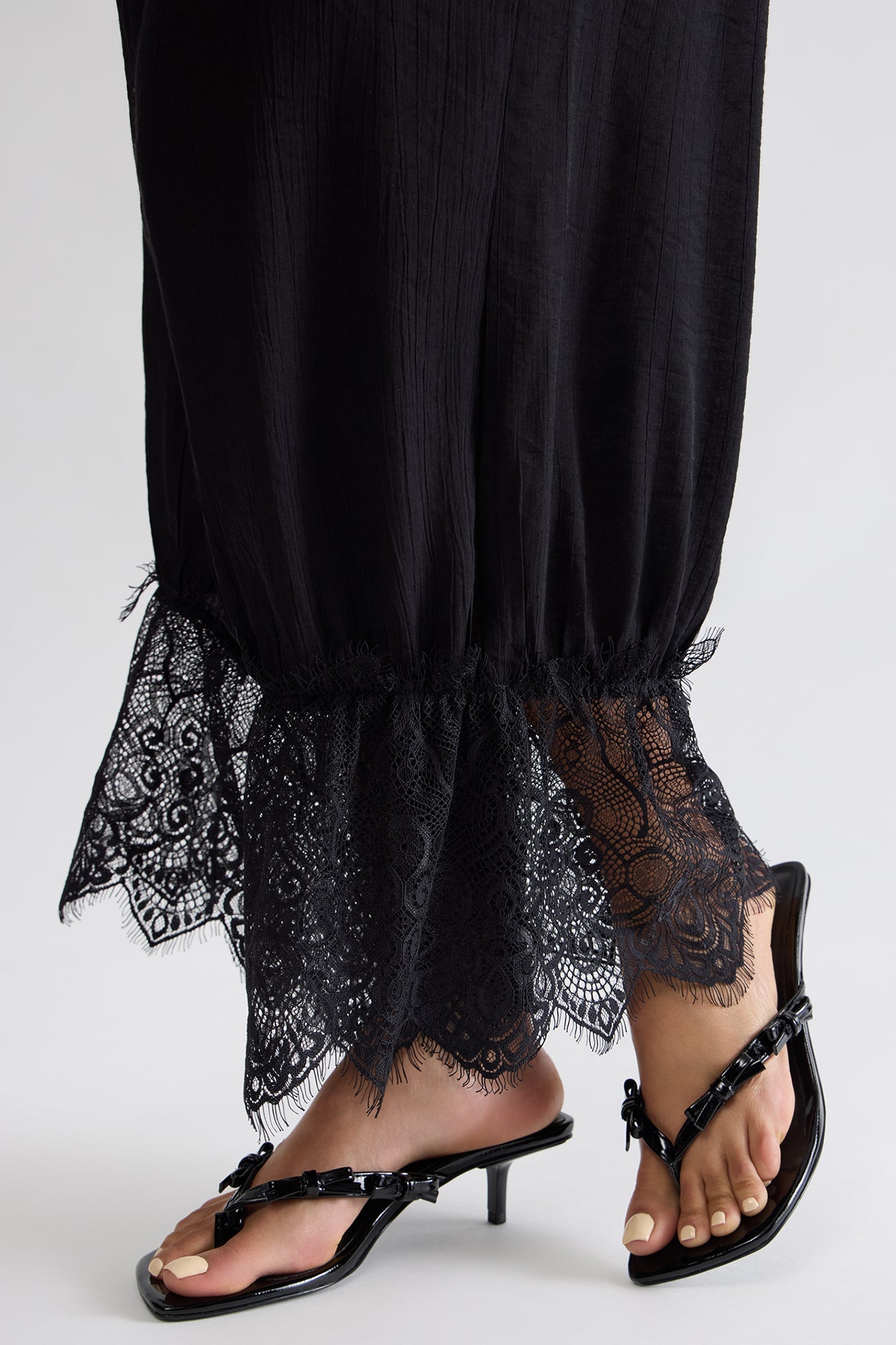 Lev Bow Kitten Heels - Black