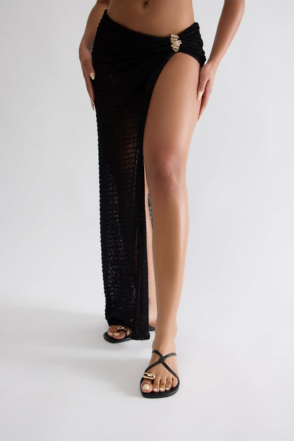 Coastal Toe Ring Sandals - Black