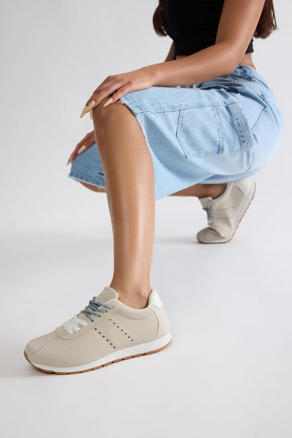 Brody Lace Up Sneakers - Grey