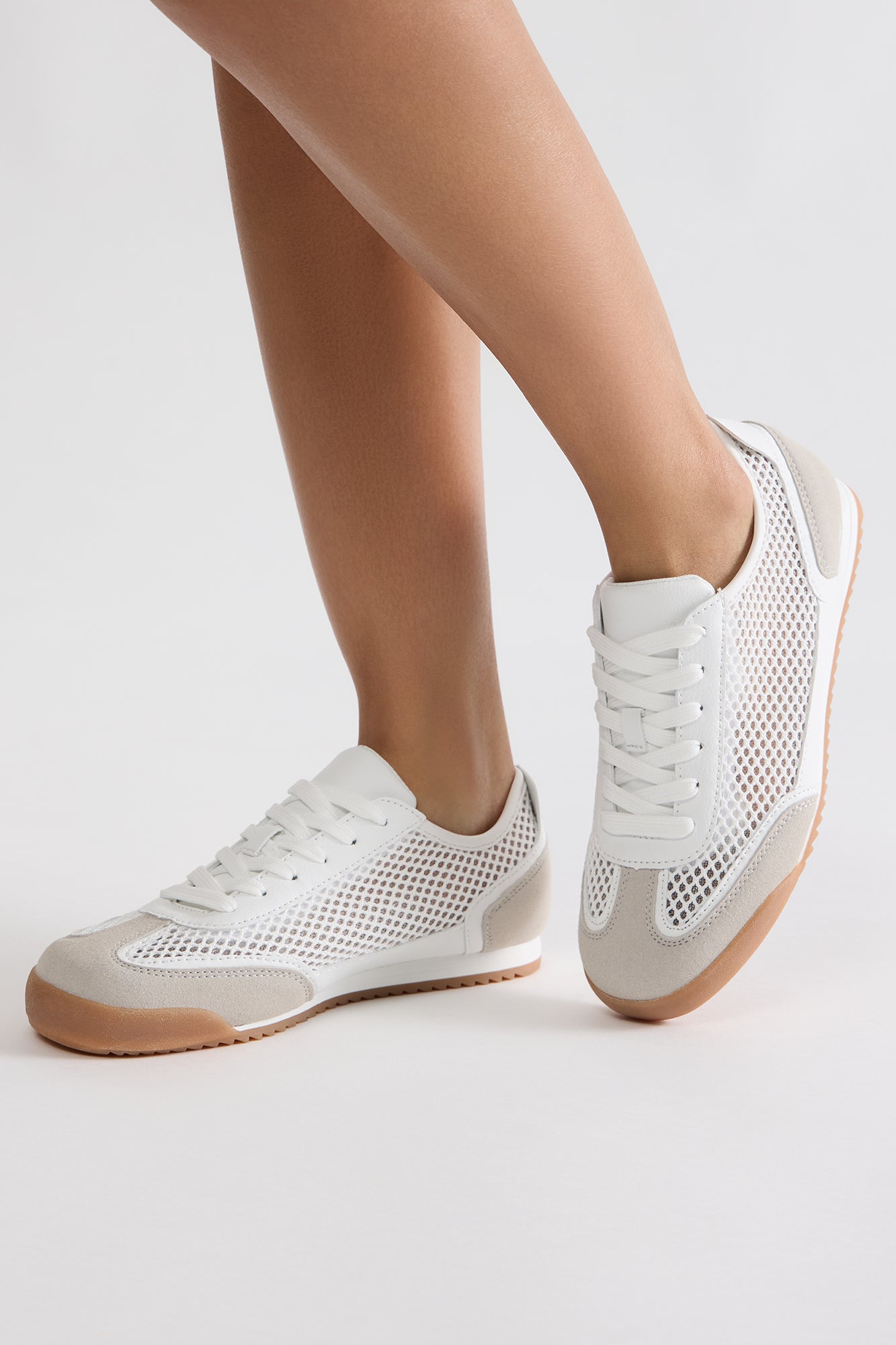 Tyson Knit Sneakers - White