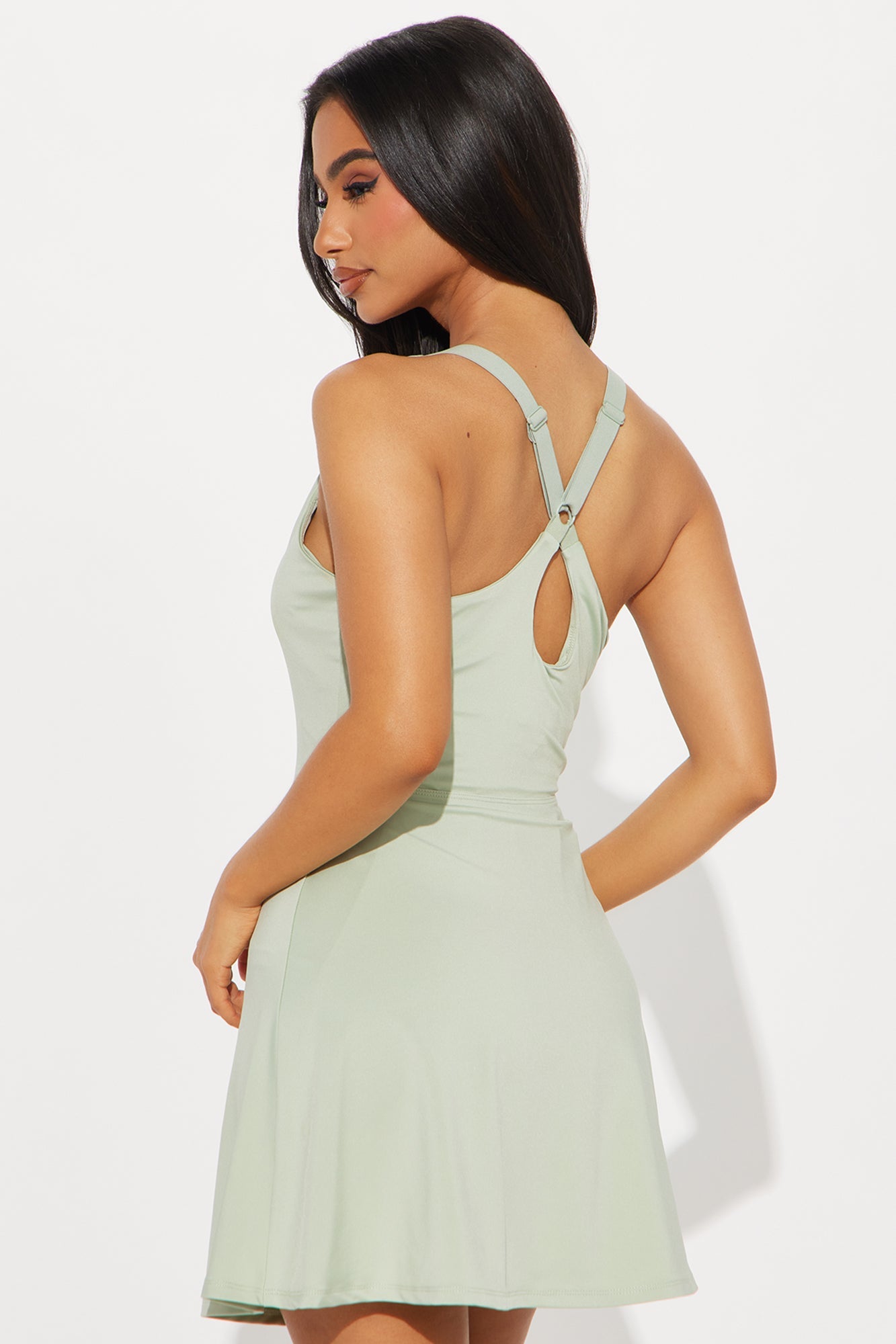 Emma Scoop Neck Tennis Dress - Sage