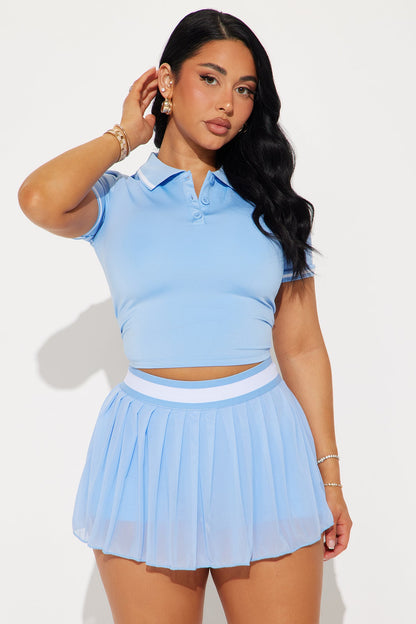 Putt You On Elevate Active Top - Light Blue