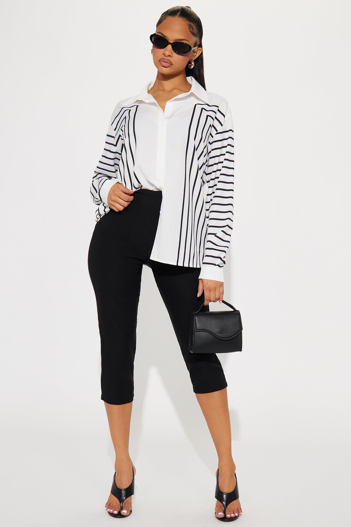 Stripes In Motion Shirt - White/Black