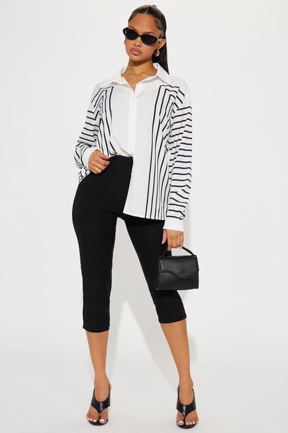 Stripes In Motion Shirt - White/Black