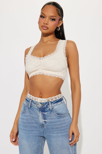 Always Dainty Bralette Top - Sand