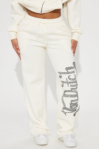 Von Dutch Classic Wide Leg Pant - Off White