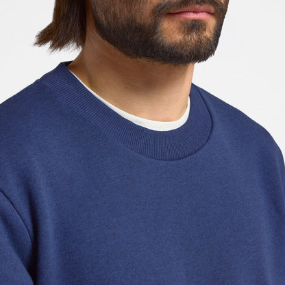Men's Merino Blend Sweatshirt - Deep Navy