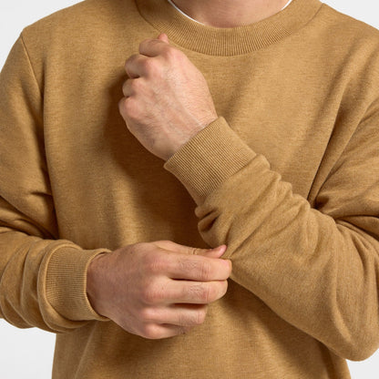 Men's Merino Blend Sweatshirt - Stony Beige Heather