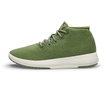 Men's Wool Runner-up Mizzles - Thunder Green (Natural White Sole)
