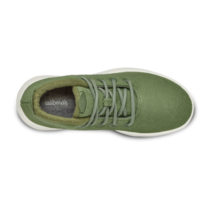 Men's Wool Runner-up Mizzles - Thunder Green (Natural White Sole)