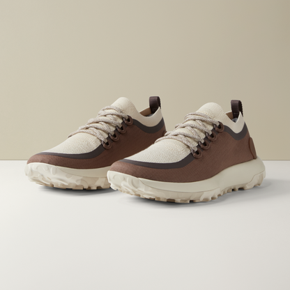 Women's Trail Runners - Hazy Cocoa/Dark Cocoa (Stony Cream Sole)