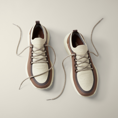 Women's Trail Runners - Hazy Cocoa/Dark Cocoa (Stony Cream Sole)