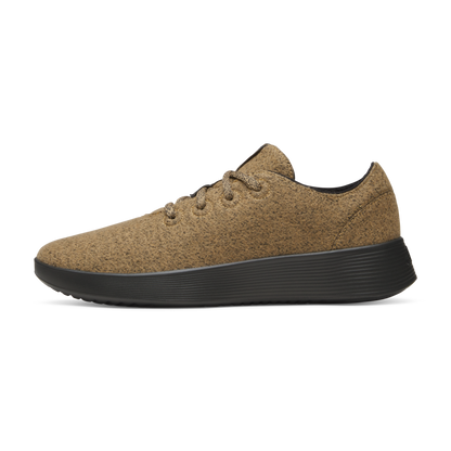 Men's Wool Runner Go - Stony Beige (Dark Grey Sole)