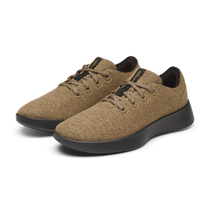 Men's Wool Runner Go - Stony Beige (Dark Grey Sole)