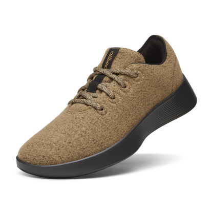 Men's Wool Runner Go - Stony Beige (Dark Grey Sole)