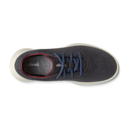 Women's Wool Runner Go - Dark Grey/Thunder Red (Arid Beige Sole)