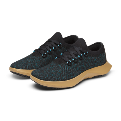 Women's Wool Dasher Mizzles - Natural Black/Chasm Teal (Stony Beige Sole)