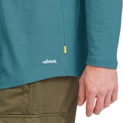 Men's Soft Merino Long Sleeve Tee - Chasm Teal