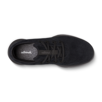 Men's Runner Go - Corduroy - Natural Black (Dark Grey Sole)