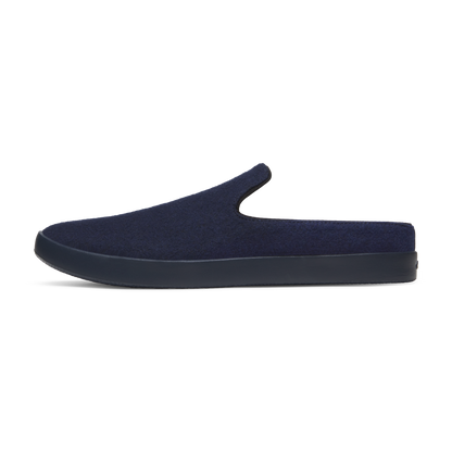 Men's Wool Lounger Mule - Deep Navy (True Navy Sole)