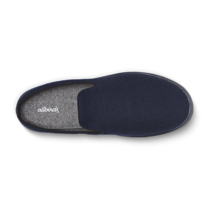 Men's Wool Lounger Mule - Deep Navy (True Navy Sole)