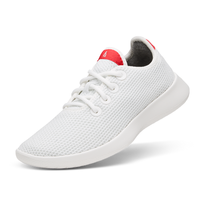 Women's Tree Runners - Blizzard/Bold Red (Blizzard Sole)