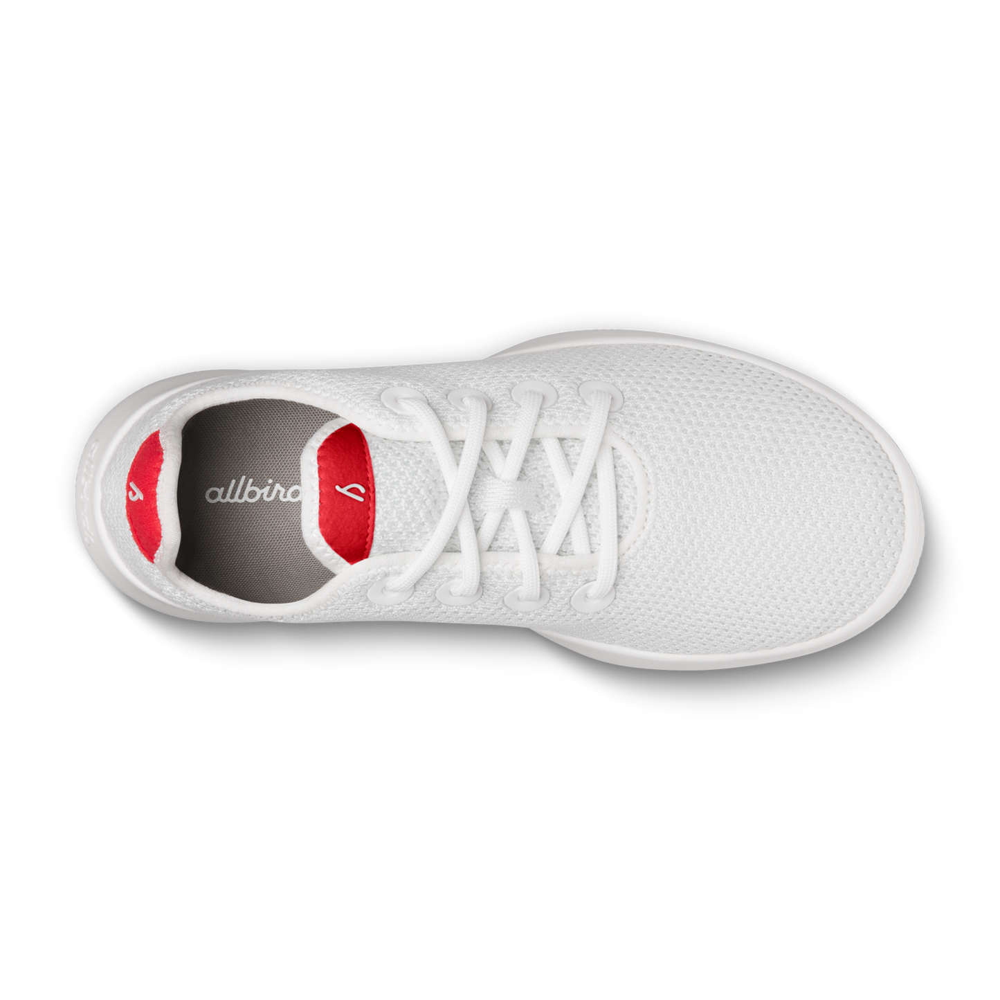 Women's Tree Runners - Blizzard/Bold Red (Blizzard Sole)