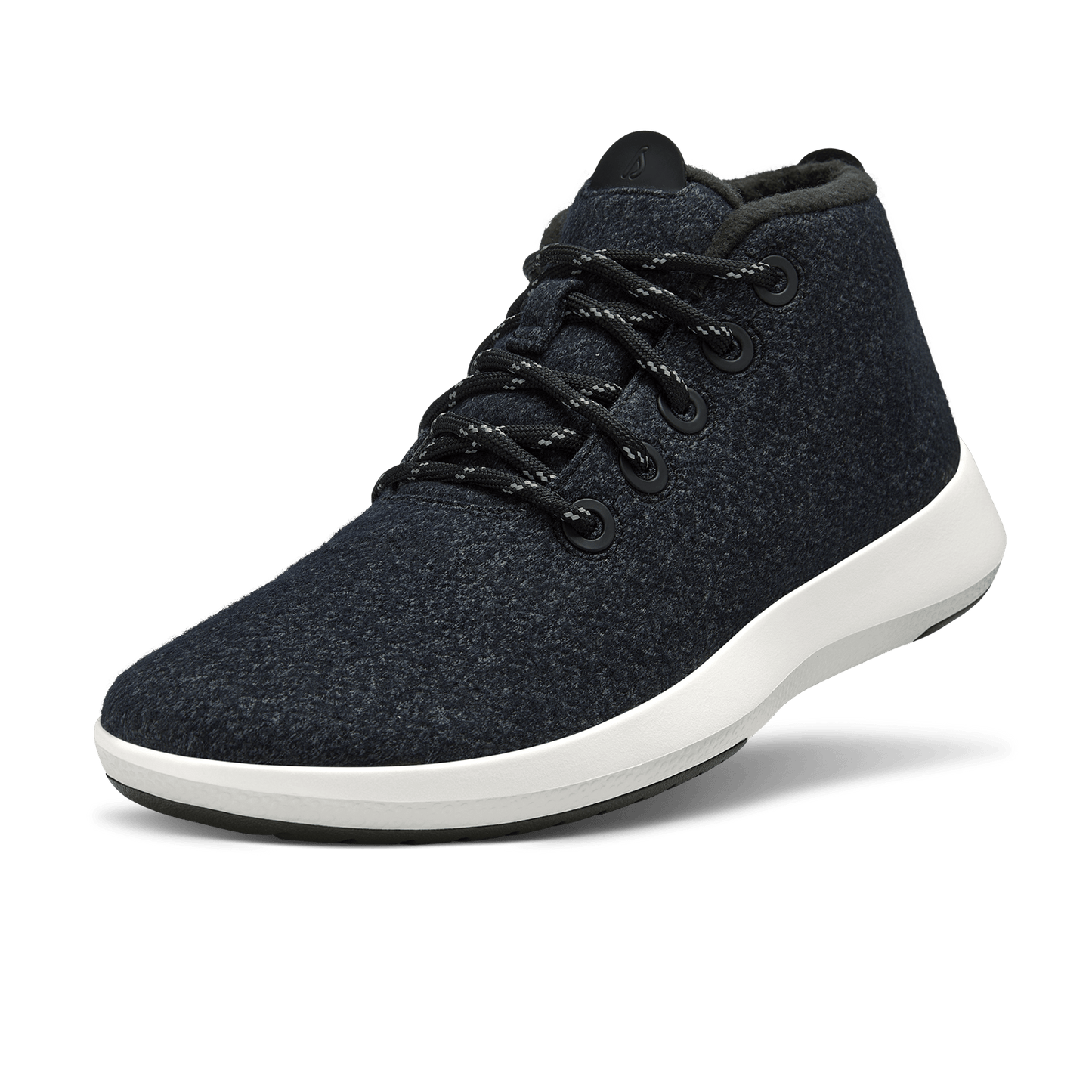 Men's Wool Runner-up Mizzles - Natural Black (Natural White Sole) - 1