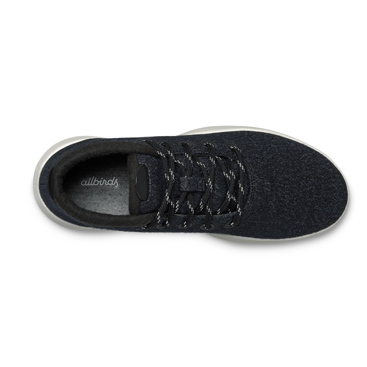 Men's Wool Runner-up Mizzles - Natural Black (Natural White Sole) - 1