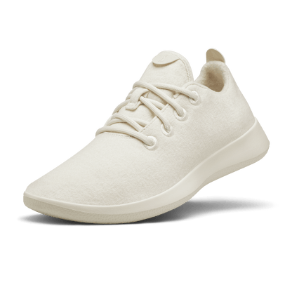 Men's Wool Runners - Natural White (Cream Sole)