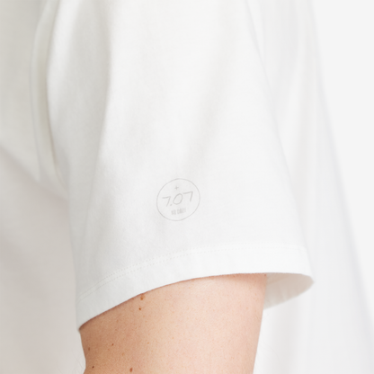 Men's Organic Cotton Tee - Logo - Blizzard