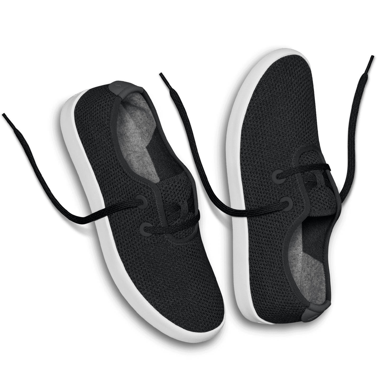 Women's Tree Skippers - Jet Black (White Sole)