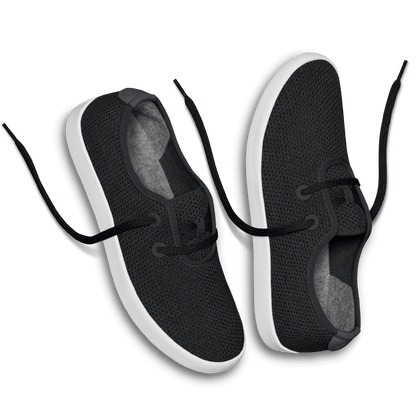 Women's Tree Skippers - Jet Black (White Sole)