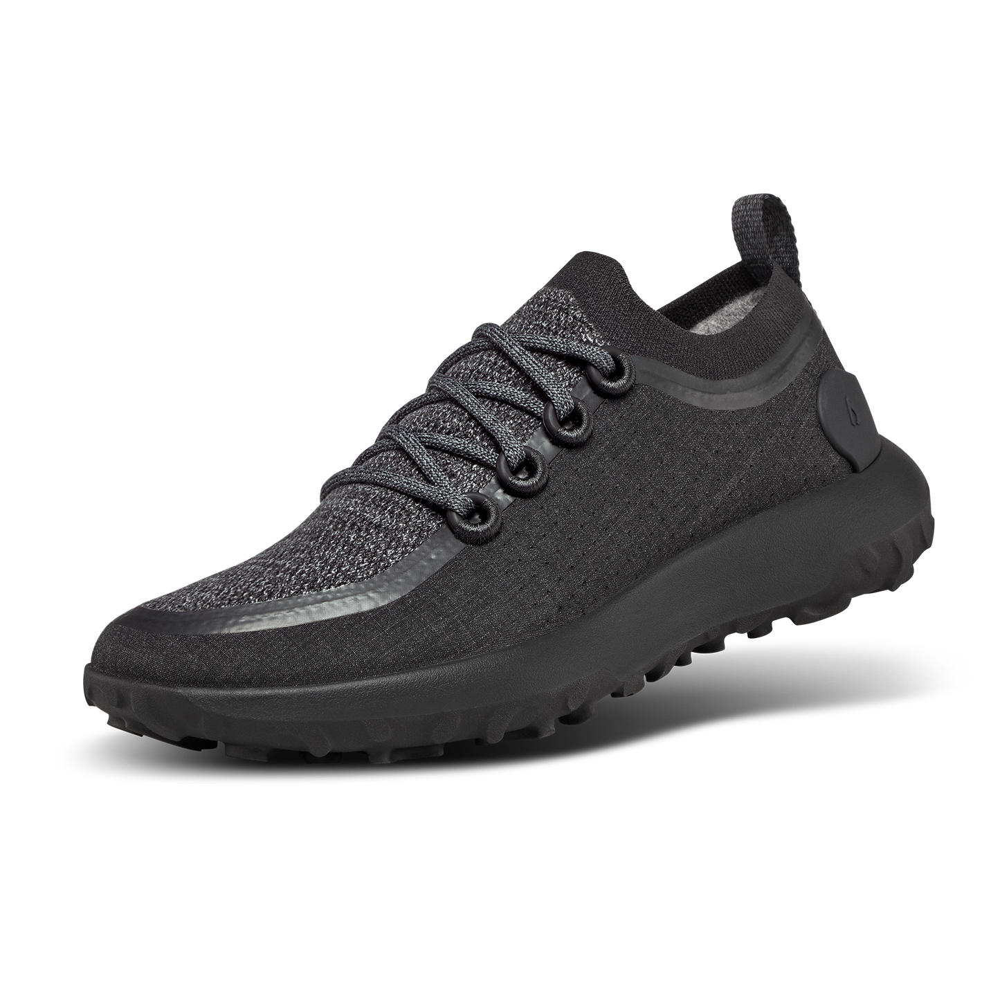 Women's Trail Runners - Natural Black (Black Sole)