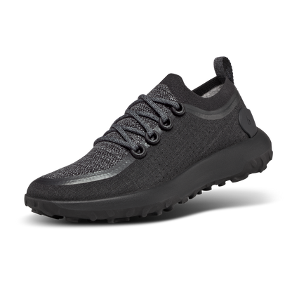 Women's Trail Runners - Natural Black (Black Sole)