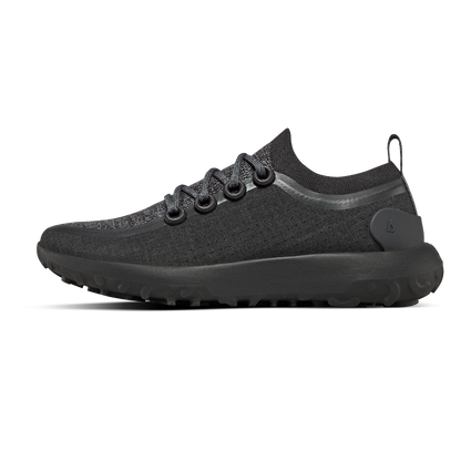 Women's Trail Runners - Natural Black (Black Sole)
