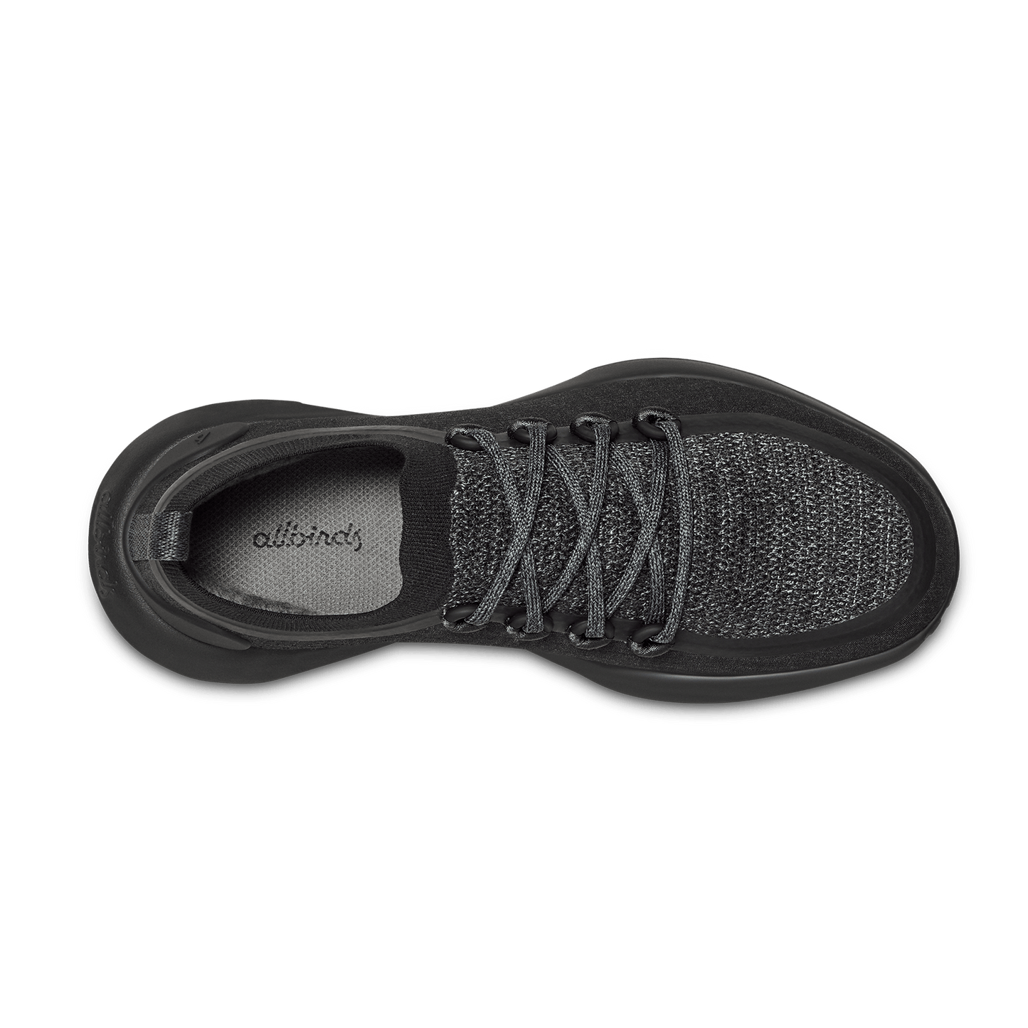 Women's Trail Runners - Natural Black (Black Sole)