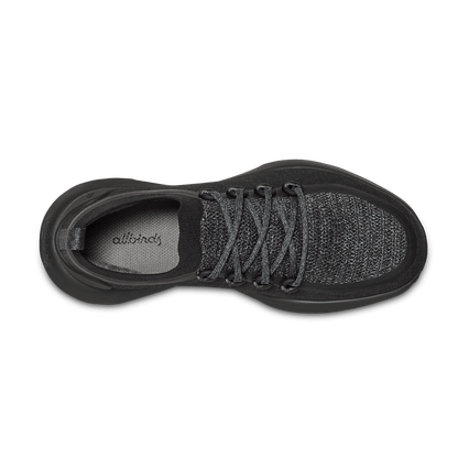 Women's Trail Runners - Natural Black (Black Sole)