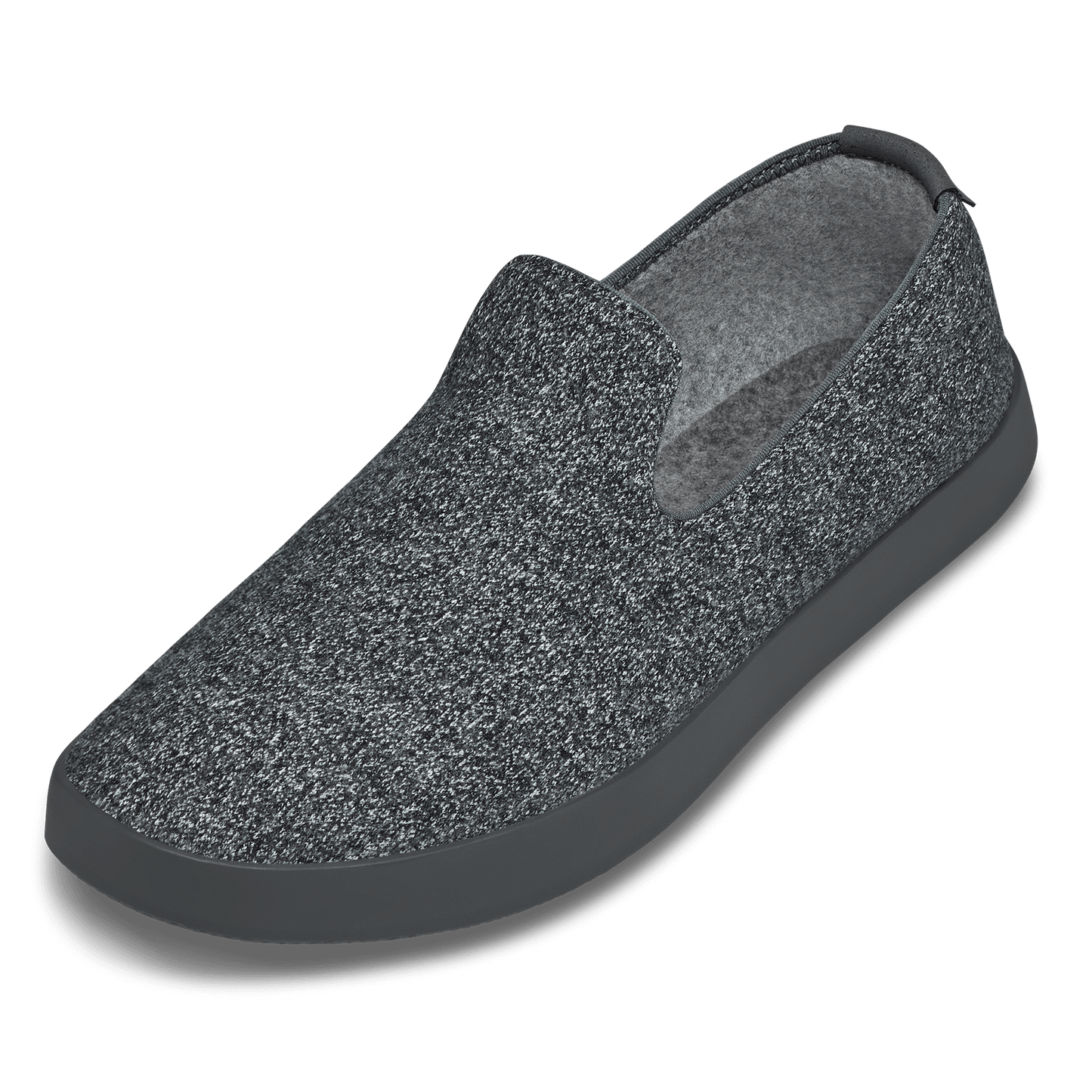 Men's Wool Loungers - Natural Grey (Dark Grey Sole)