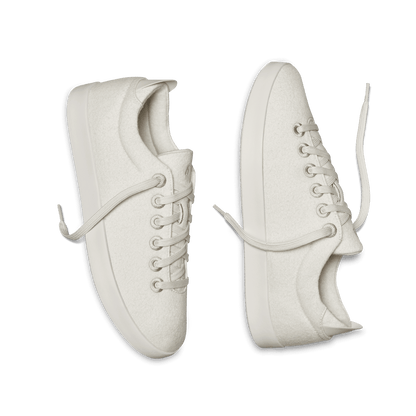 Women's Wool Pipers - Natural White (White Sole)